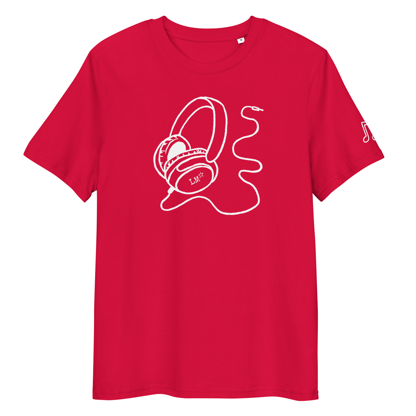 Headphones t-shirt (Red / Black)