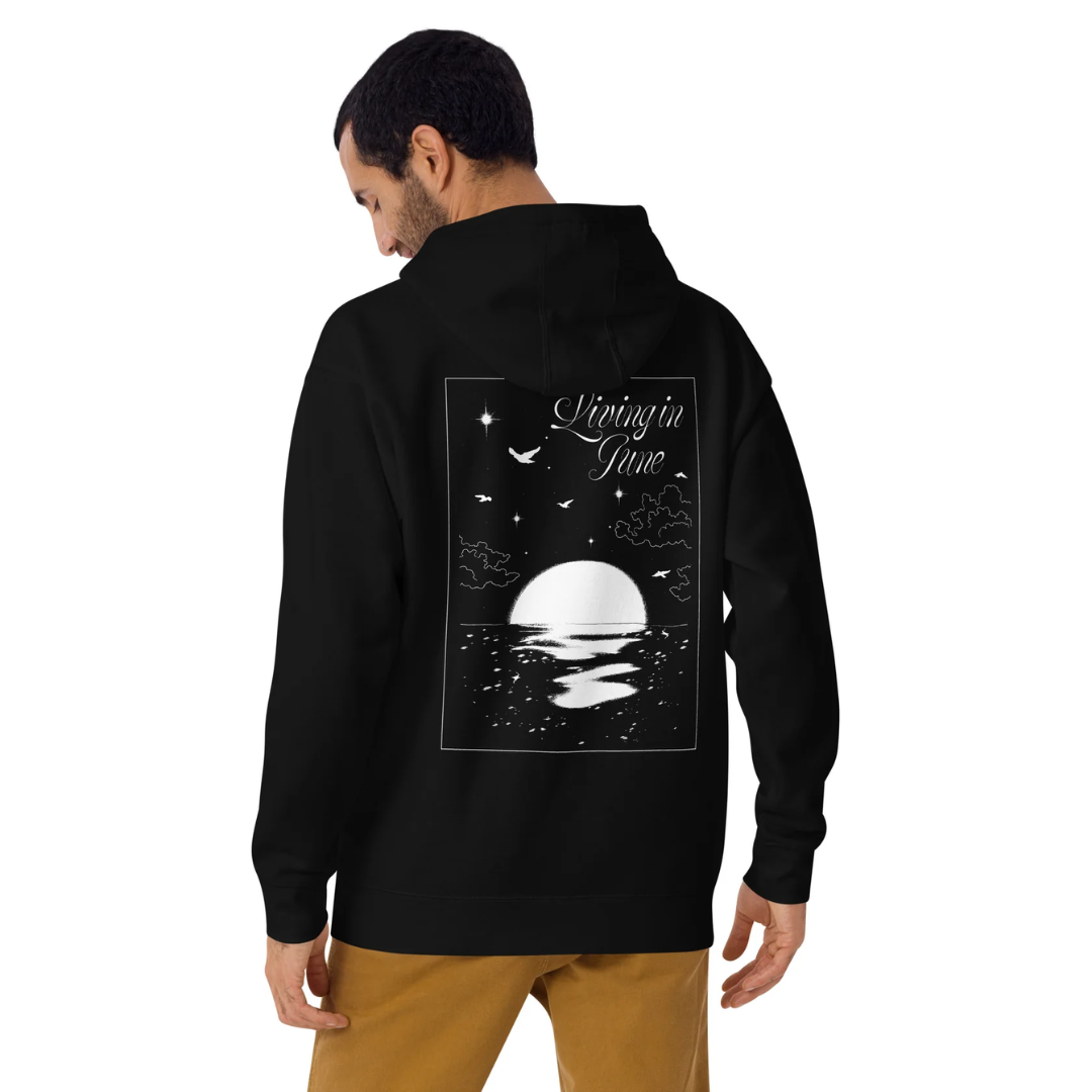 Living In June premium hoodie + cap bundle